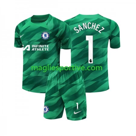 Completo Calcio Chelsea Robert Sanchez 1 Portiere Bambino Divisa Terza 2023-2024